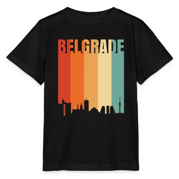 La beauté de Belgrade - T-shirt bio MINI CREATOR Stanley/Stella Enfant - noir - Devant - Mikhail (115cm)