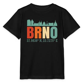 Brünn Tschechische Republik Skyline - Stanley/Stella Kinder T-Shirt MINI CREATOR  - Schwarz - Vorne - Mikhail (115cm)