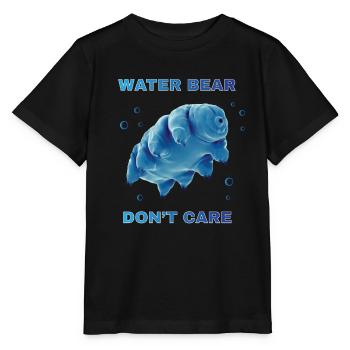 Water Bear Dont Care Bärtierchen - Stanley/Stella Kinder T-Shirt MINI CREATOR  - Schwarz - Vorne - Mikhail (115cm)