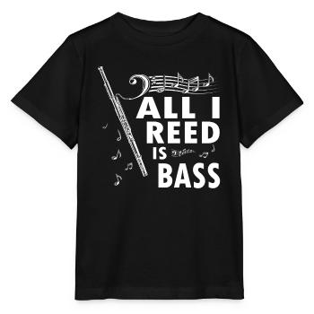 Holzblasinstrument Musik Bassoonist - Stanley/Stella Kinder T-Shirt MINI CREATOR  - Schwarz - Vorne - Mikhail (115cm)