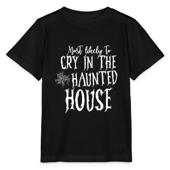 Les plus susceptibles de pleurer dans la maison hantée 2 - T-shirt bio MINI CREATOR Stanley/Stella Enfant - noir - Devant - Mikhail (115cm)