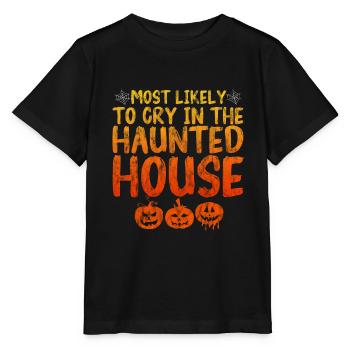 Les plus susceptibles de pleurer dans la maison hantée 3 - T-shirt bio MINI CREATOR Stanley/Stella Enfant - noir - Devant - Mikhail (115cm)
