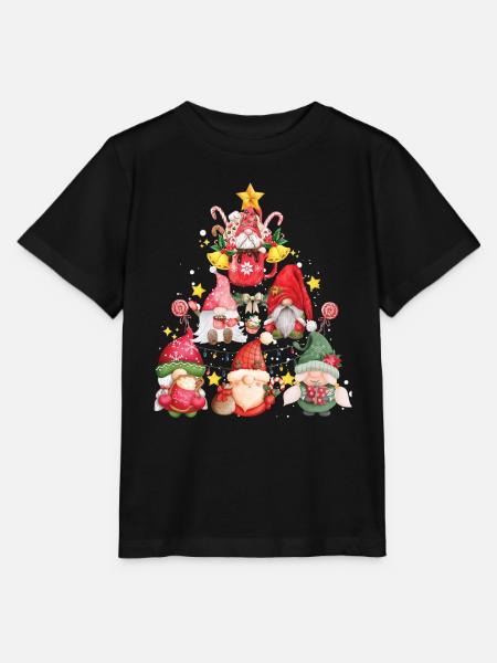 Weihnachtsgnome - Stanley/Stella Kinder T-Shirt MINI CREATOR - Schwarz
