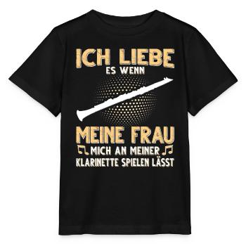 Klarinette Blasmusik Musikverein Orchester Jazz - Stanley/Stella Kinder T-Shirt MINI CREATOR  - Schwarz - Vorne - Mikhail (115cm)