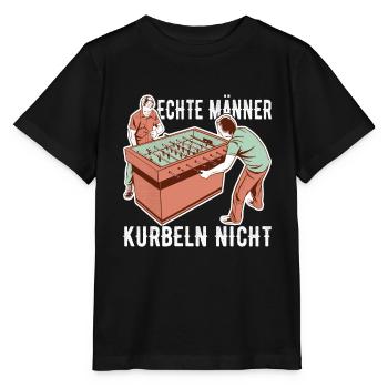 Tischfussball Tischkicker - Stanley/Stella Kinder T-Shirt MINI CREATOR  - Schwarz - Vorne - Mikhail (115cm)