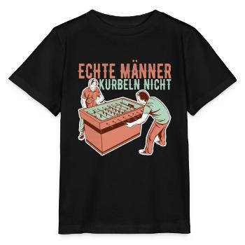 Tischfussball Tischkicker - Stanley/Stella Kinder T-Shirt MINI CREATOR  - Schwarz - Vorne - Mikhail (115cm)