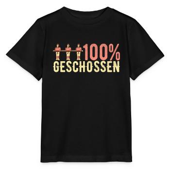 Tischfussball Tischkicker - Stanley/Stella Kinder T-Shirt MINI CREATOR  - Schwarz - Vorne - Mikhail (115cm)