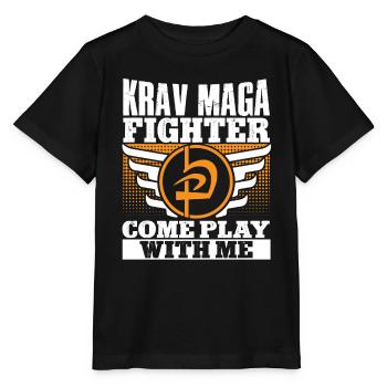 Krav Maga Apparel Israélien Self - T-shirt bio MINI CREATOR Stanley/Stella Enfant - noir - Devant - Mikhail (115cm)