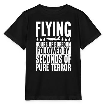 Pilot Airplane - Stanley/Stella MINI CREATOR Kids’ T-Shirt - black - Front - Mikhail (115cm)