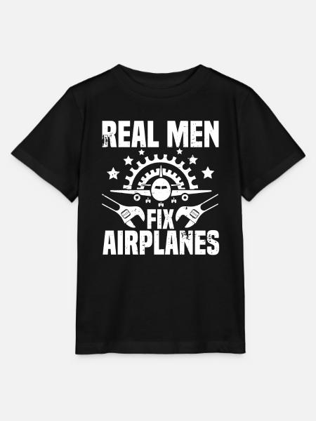 Flugzeug Mechaniker Schlüssel - Stanley/Stella Kinder T-Shirt MINI CREATOR - Schwarz