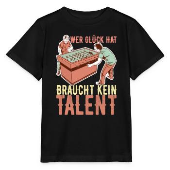 Tischfussball Tischkicker - Stanley/Stella Kinder T-Shirt MINI CREATOR  - Schwarz - Vorne - Mikhail (115cm)