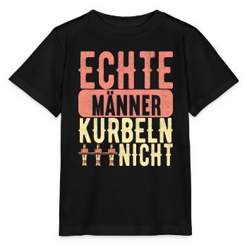 Tischfussball Tischkicker - Stanley/Stella Kinder T-Shirt MINI CREATOR  - Schwarz - Vorne - Mikhail (115cm)