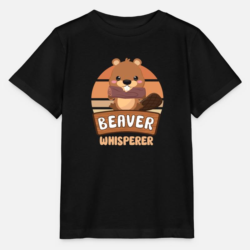 Beaver Fan Beaver Lovers Funny Beaver Gift - T-shirt bio MINI CREATOR Stanley/Stella Enfant - noir