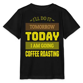 I am going to Coffee Roasting Coffee Roasting - Stanley/Stella MINI CREATOR Kids’ T-Shirt - black - Front - Mikhail (115cm)