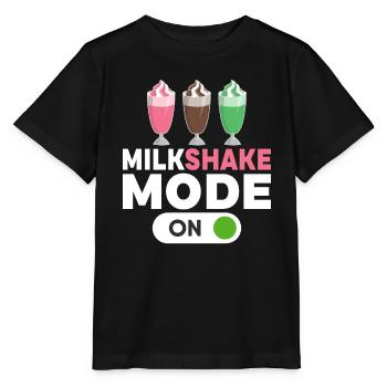 Ich liebe Milchshakes Milchshake Geschenk - Stanley/Stella Kinder T-Shirt MINI CREATOR  - Schwarz - Vorne - Mikhail (115cm)