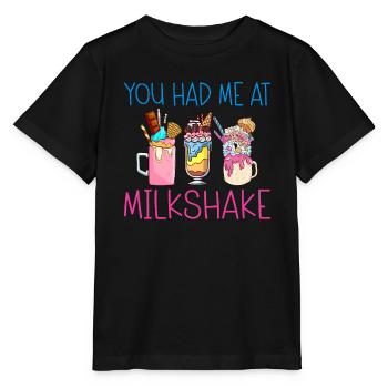 Ich liebe Milchshakes Milchshake Geschenk - Stanley/Stella Kinder T-Shirt MINI CREATOR  - Schwarz - Vorne - Mikhail (115cm)