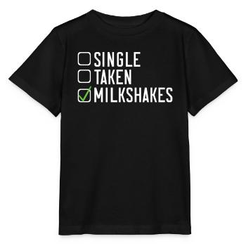 Ich liebe Milchshakes Milchshake Geschenk - Stanley/Stella Kinder T-Shirt MINI CREATOR  - Schwarz - Vorne - Mikhail (115cm)