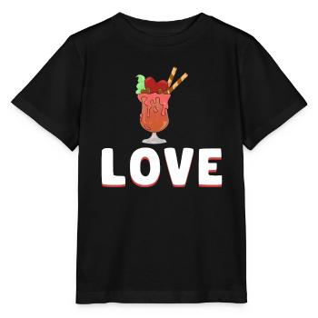Ich liebe Milchshakes Milchshake Geschenk - Stanley/Stella Kinder T-Shirt MINI CREATOR  - Schwarz - Vorne - Mikhail (115cm)