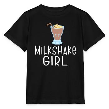 Ich liebe Milchshakes Milchshake Geschenk - Stanley/Stella Kinder T-Shirt MINI CREATOR  - Schwarz - Vorne - Mikhail (115cm)