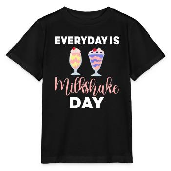Ich liebe Milchshakes Milchshake Geschenk - Stanley/Stella Kinder T-Shirt MINI CREATOR  - Schwarz - Vorne - Mikhail (115cm)