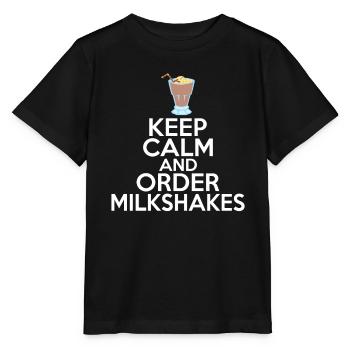 Ich liebe Milchshakes Milchshake Geschenk - Stanley/Stella Kinder T-Shirt MINI CREATOR  - Schwarz - Vorne - Mikhail (115cm)