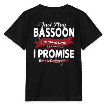 Holzblasinstrument Musik Bassoonist - Stanley/Stella Kinder T-Shirt MINI CREATOR  - Schwarz - Vorne - Mikhail (115cm)