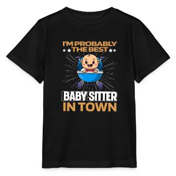 Babysitter Witzig - Stanley/Stella Kinder T-Shirt MINI CREATOR  - Schwarz - Vorne - Mikhail (115cm)