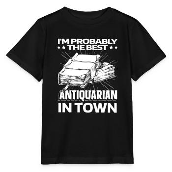 Antiques Antique dealers Books - Stanley/Stella MINI CREATOR Kids’ T-Shirt - black - Front - Mikhail (115cm)