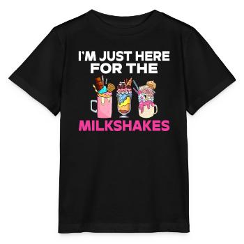 Ich liebe Milchshakes Milchshake Geschenk - Stanley/Stella Kinder T-Shirt MINI CREATOR  - Schwarz - Vorne - Mikhail (115cm)