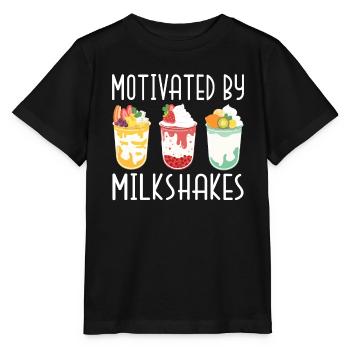 Ich liebe Milchshakes Milchshake Geschenk - Stanley/Stella Kinder T-Shirt MINI CREATOR  - Schwarz - Vorne - Mikhail (115cm)