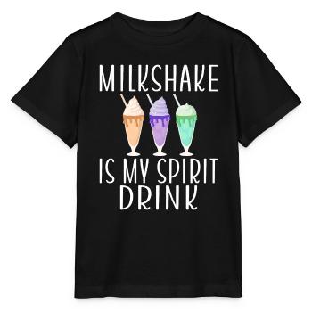 Ich liebe Milchshakes Milchshake Geschenk - Stanley/Stella Kinder T-Shirt MINI CREATOR  - Schwarz - Vorne - Mikhail (115cm)