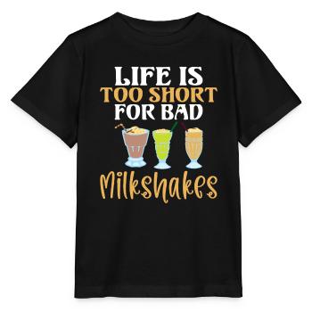Ich liebe Milchshakes Milchshake Geschenk - Stanley/Stella Kinder T-Shirt MINI CREATOR  - Schwarz - Vorne - Mikhail (115cm)