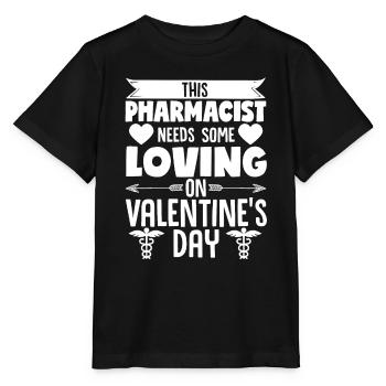 Pharmacien Papa Pharmacie Caducée Fête des pères - T-shirt bio MINI CREATOR Stanley/Stella Enfant - noir - Devant - Mikhail (115cm)