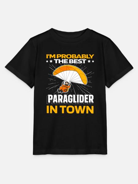 Paragleiter Paragleiten Lustig - Stanley/Stella Kinder T-Shirt MINI CREATOR - Schwarz