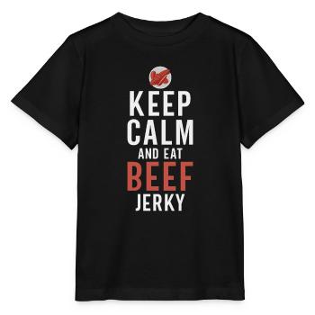 Beef Jerky Gift Beef Jerky Lover - Stanley/Stella MINI CREATOR Kids’ T-Shirt - black - Front - Mikhail (115cm)