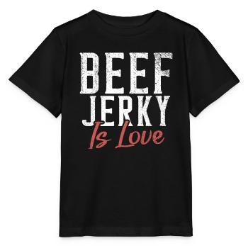 Beef Jerky Gift Beef Jerky Lover - Stanley/Stella MINI CREATOR Kids’ T-Shirt - black - Front - Mikhail (115cm)