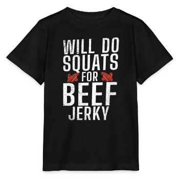 Beef Jerky Gift Beef Jerky Lover - Stanley/Stella MINI CREATOR Kids’ T-Shirt - black - Front - Mikhail (115cm)