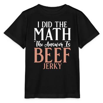 Beef Jerky Gift Beef Jerky Lover - Stanley/Stella MINI CREATOR Kids’ T-Shirt - black - Front - Mikhail (115cm)