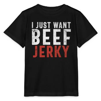 Beef Jerky Gift Beef Jerky Lover - Stanley/Stella MINI CREATOR Kids’ T-Shirt - black - Front - Mikhail (115cm)