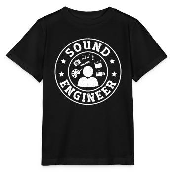 Artist Sound Engineer - Stanley/Stella Kinder T-Shirt MINI CREATOR  - Schwarz - Vorne - Mikhail (115cm)