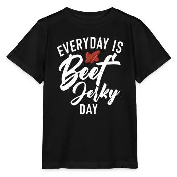 Beef Jerky Gift Beef Jerky Lover - Stanley/Stella MINI CREATOR Kids’ T-Shirt - black - Front - Mikhail (115cm)