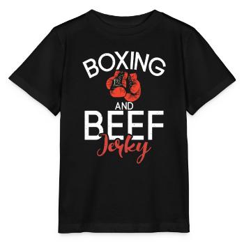 Beef Jerky Gift Beef Jerky Lover - Stanley/Stella MINI CREATOR Kids’ T-Shirt - black - Front - Mikhail (115cm)