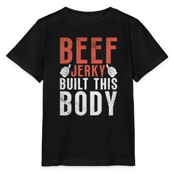 Beef Jerky Gift Beef Jerky Lover - Stanley/Stella MINI CREATOR Kids’ T-Shirt - black - Front - Mikhail (115cm)