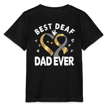 Deaf hearing impaired - Stanley/Stella MINI CREATOR Kids’ T-Shirt - black - Front - Mikhail (115cm)