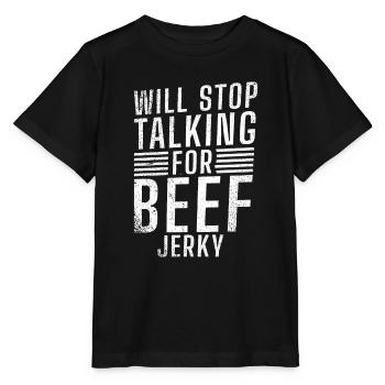 Beef Jerky Gift Beef Jerky Lover - Stanley/Stella MINI CREATOR Kids’ T-Shirt - black - Front - Mikhail (115cm)