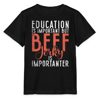 Beef Jerky Gift Beef Jerky Lover - Stanley/Stella MINI CREATOR Kids’ T-Shirt - black - Front - Mikhail (115cm)