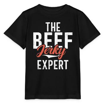 Beef Jerky Gift Beef Jerky Lover - Stanley/Stella MINI CREATOR Kids’ T-Shirt - black - Front - Mikhail (115cm)