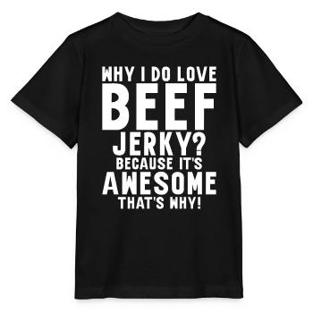 Beef Jerky Gift Beef Jerky Lover - Stanley/Stella MINI CREATOR Kids’ T-Shirt - black - Front - Mikhail (115cm)