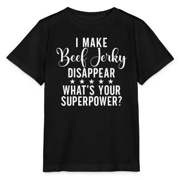 Beef Jerky Gift Beef Jerky Lover - Stanley/Stella MINI CREATOR Kids’ T-Shirt - black - Front - Mikhail (115cm)