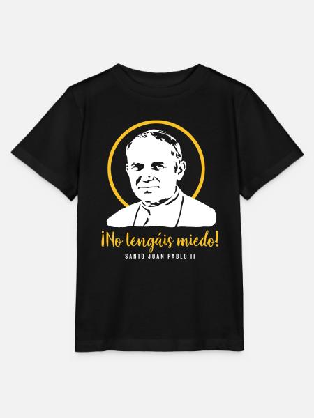 Do not be afraid - Pope John Paul II JP2 - Stanley/Stella MINI CREATOR Kids’ T-Shirt - black